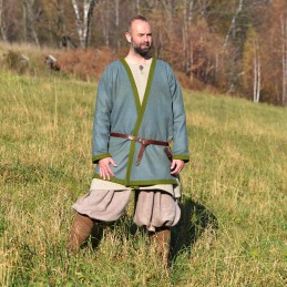 Hedeby-Kaftan Klappenrock Haithabu-Mantel – Grün