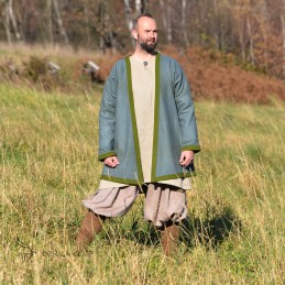 Hedeby-Kaftan Klappenrock Haithabu-Mantel – Grün