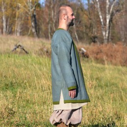 Hedeby-Kaftan Klappenrock Haithabu-Mantel – Grün