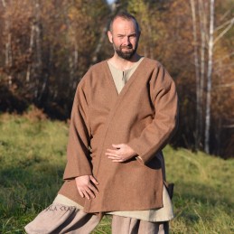 Hedeby-Kaftan Klappenrock Haithabu-Mantel – Braun