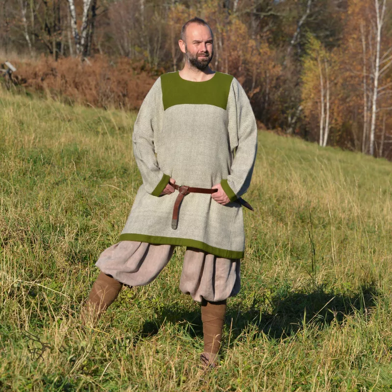 Viking tunic from hand woven wool