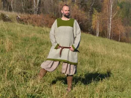 Viking tunic from hand woven wool