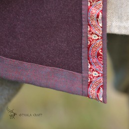 Hedeby-Kaftan mit Brokat-SEIDE, Klappenrock, Haithabu-Mantel