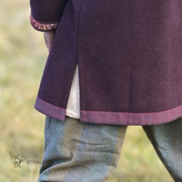 Hedeby-Kaftan mit Brokat-SEIDE, Klappenrock, Haithabu-Mantel