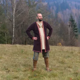 Hedeby Kaftan with brocade SILK - Klappenrock Haithabu Coat