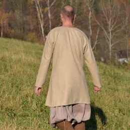 Woolen tunic with embroidery from ship burial Sutton Hoo, Vendel