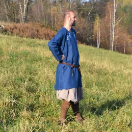 Linen tunic with embroidery, Viking, early medieval
