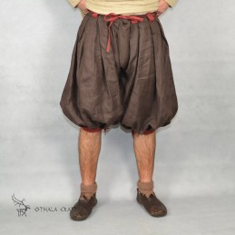 Haithabu-Hose – braun/dunkelrot