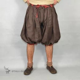 Haithabu trousers – brown/dark red