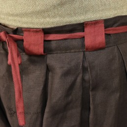 Haithabu-Hose – braun/dunkelrot
