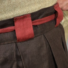 Haithabu-Hose – braun/dunkelrot