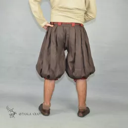 Haithabu trousers – brown/dark red