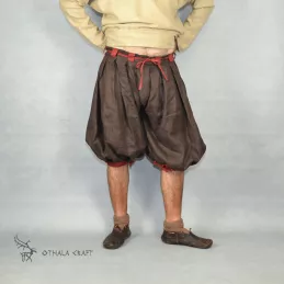 Haithabu trousers – brown/dark red