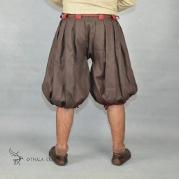 Haithabu trousers – brown/dark red