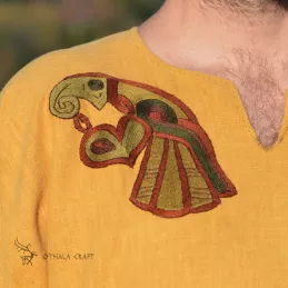 Linen tunic with embroidery, Viking, early medieval