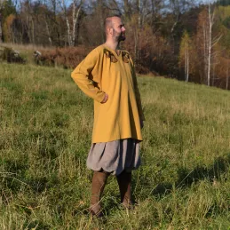 Linen tunic with embroidery, Viking, early medieval