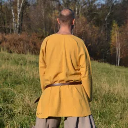 Linen tunic with embroidery, Viking, early medieval