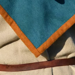 Woolen hood from Skjoldehamn - plant dyed