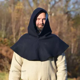 Woolen hood from Hedeby - dark blue