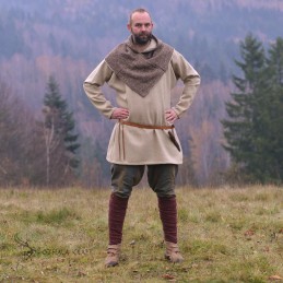Wadenwickel, bordeauxrotes Fischgrätmuster