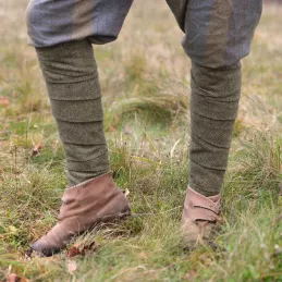 Leg wraps - green diamond pattern