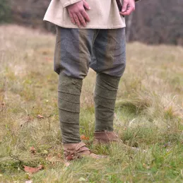 Leg wraps - green diamond pattern