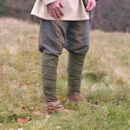 Wadenwickel – grünes Rautenmuster