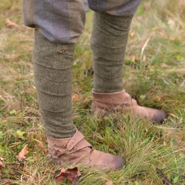 Wadenwickel – grünes Rautenmuster