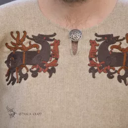 Woolen tunic with embroidery, Viking, early medieval
