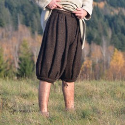 Haithabu-Hose, braunes Fischgrätmuster