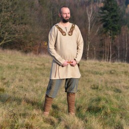 Woolen tunic with embroidery from Viking Grave at Tandgrave