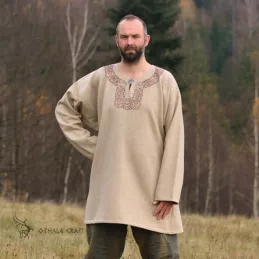 Woolen tunic with embroidery from Viking Grave at Mammen Denmark, Vikings, early medieval