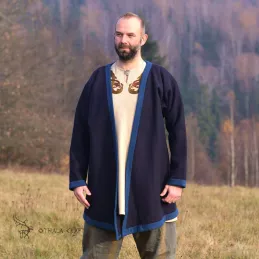 Dark blue Hedeby Kaftan Klappenrock Haithabu Coat