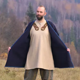 Dark blue Hedeby Kaftan Klappenrock Haithabu Coat