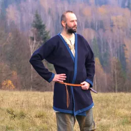 Dark blue Hedeby Kaftan Klappenrock Haithabu Coat