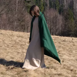 Green shawl in soft wool - Viking Age