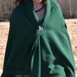 Wikinger-Umschlagtuch, weiche grüne Wolle (520005)