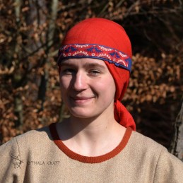 Viking age women SILK Headband – Blue