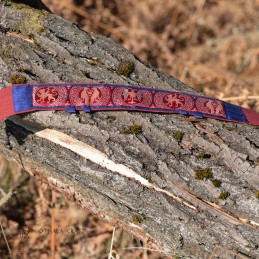 Viking age women SILK Headband – Dark Blue