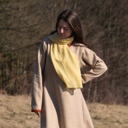 Stirnband-Schal – hellgelb