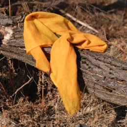 Stirnband-Schal – dunkelgelb