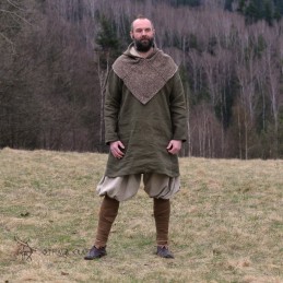 Wikingerhose aus naturfarbenem Leinen
