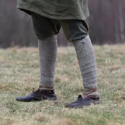 Leg wraps - dark gray diamond weave