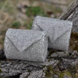 Leg wraps - dark gray diamond weave