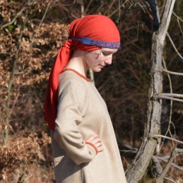Wikinger-Seidenstirnband für Frauen – Bordeaux (400017)