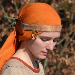 Wikinger-Seidenstirnband für Frauen – Bordeaux (400019)