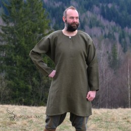 Viking linen tunic, olive green
