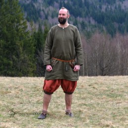 Haithabu-Hose – rot/braun