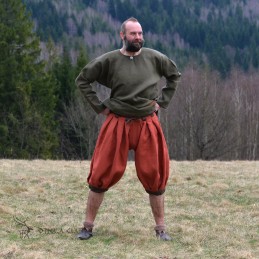 Haithabu-Hose – rot/braun