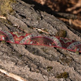 Wikinger-Seidenstirnband für Frauen – Bordeaux (400021)